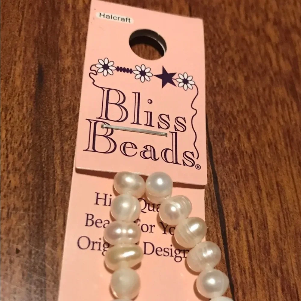 Real Freshwater White Pearls High Quality For Your Original Designs 10” Bliss - Picture 1 of 7